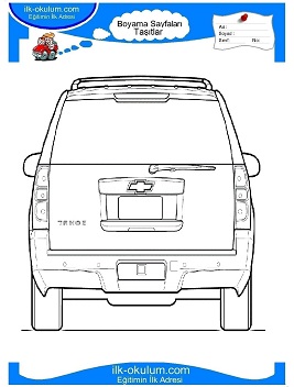 Çocuklar İçin Chevrolet Boyama Sayfaları 